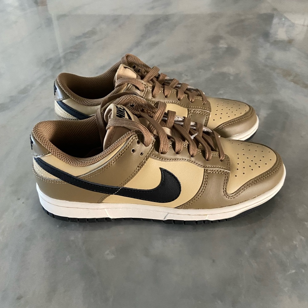 Nike Women's Athletic Shoes in Metallic Gold and Black